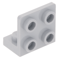LEGO fordító elem 1x2 - 2x2, világosszürke (99207)