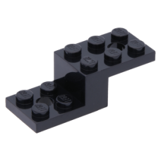 LEGO fordító elem 2 x 5 x 1 1/3 két lyukkal, fekete (11215)