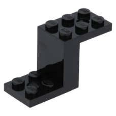 LEGO fordító elem 2 x 5 x 2 1/3, fekete (76766)