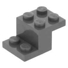 LEGO fordító elem 3 x 2 x 1 1/3 , sötétszürke (18671/73562)