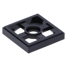 LEGO forgó lapos elem 2x2, fekete (3680)