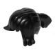 LEGO női haj copfos, fekete (32967)