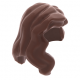 LEGO női haj félhosszú, vörösesbarna (85974)