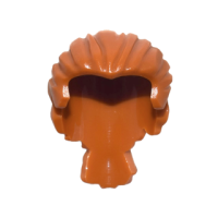 LEGO férfi haj hátul összefogva, sötét narancssárga (95226)