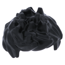 LEGO férfi haj rövid tüskés, fekete (98385)