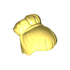 LEGO női haj kontyos, világossárga (27186)