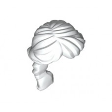 LEGO női haj hosszú fonott, fehér (88286) --- Debrecenben raktáron!