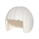 LEGO női haj rövid, fehér (62711)