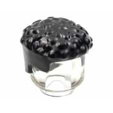 LEGO férfi haj tetején göndör, fekete (79688)  --- Debrecenben raktáron!