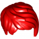 LEGO női haj, piros (37823)