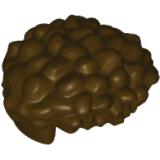 LEGO férfi haj göndör, sötétbarna (80682)