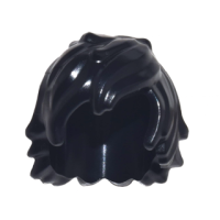 LEGO férfi haj kócos hosszú tincsekkel, fekete (25378)