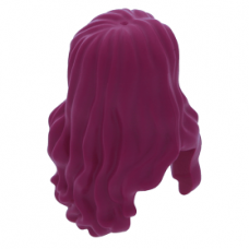 LEGO női haj hosszú hullámos, bíborvörös (95225)