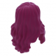 LEGO női haj hosszú hullámos, bíborvörös (95225)