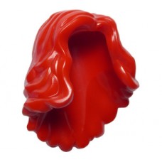 LEGO női haj hosszú hullámos, piros (23187)