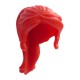 LEGO női haj hosszú copfos (Friends), piros (92257)