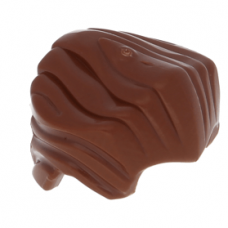 LEGO férfi haj fésült, vörösesbarna (64798) --- Debrecenben raktáron!