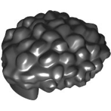 LEGO férfi haj göndör, fekete (80682)