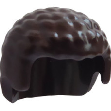 LEGO férfi haj göndör, sötétbarna (21778)