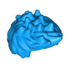 LEGO férfi haj rövid tüskés, sötét azúrkék (98385)