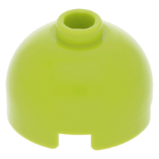 LEGO henger 2x2 kupola tetejű, lime (553c)