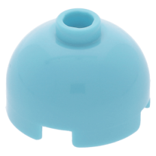 LEGO henger 2x2 kupola tető, közép azúrkék (553c)