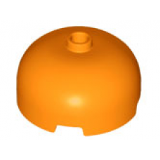 LEGO henger 3×3×1 1/3 kupola tetejű, narancssárga (49308)