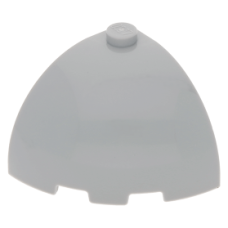 LEGO henger sarok 3×3×2 kupola tető, világosszürke (88293)