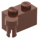 LEGO kocka csuklós elem 1×2 felső csatlakozóval, vörösesbarna (3830)