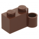 LEGO kocka csuklós elem 1×2 alsó csatlakozóval, vörösesbarna (3831)