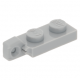 LEGO lapos csuklós elem 1×2 egyik végén csatlakozóval, világosszürke (44301)
