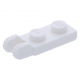 LEGO lapos csuklós elem 1×2 végén függőleges kettős villával, fehér (44302/54657)