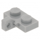 LEGO lapos csuklós elem 1×2 oldalán csatlakozóval, világosszürke (44567)
