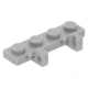 LEGO lapos csuklós elem 1×4 oldalán kettő csatlakozóval, világosszürke (44568)