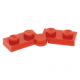 LEGO lapos csuklós elem 1×4, piros (2429c01)