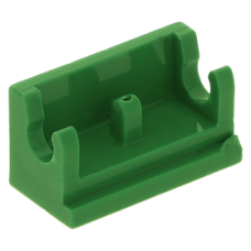 LEGO kocka csuklós elem alapja (zsanér) 1×2, zöld (3937)