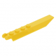 LEGO lapos csuklós elem 1×8 végén függőleges kettős villával szélein lehajló oldalakkal, sárga (30407)