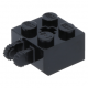 LEGO kocka csuklós elem 2×2 függőleges kettős villával, fekete (40902)
