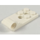 LEGO lapos csuklós elem 2×4 alsó csatlakozás 2db lyukkal, fehér (43056)
