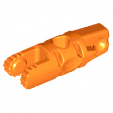 LEGO henger csuklós elem 1×3 egyik végén kettős villa-, másik végén kapoccsal, narancssárga (30554)