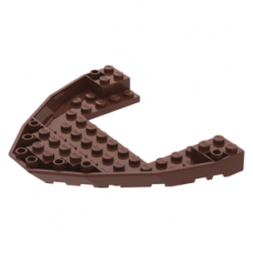 LEGO hajóalap tat rész 12×10, vörösesbarna (47404)