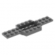 LEGO járműalap 4 × 12 bemélyedéssel (2 x 4 x 2/3), sötétszürke