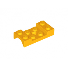 LEGO sárhányó 2×4 középen lyukkal, világos narancssárga (60212)