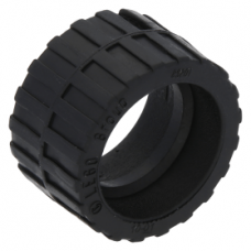 LEGO gumikerék Ø 24mm x 14mm, fekete (89201)