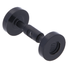 LEGO kocsi/gördeszka kerék, fekete (2496)