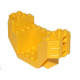 LEGO járműalap 4×12×4 pin csatlakozólyukakkal, sárga (44665)