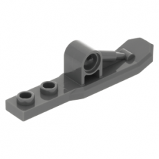 LEGO sítalp tetején pin csatlakozóval 1×6, sötétszürke (15540)