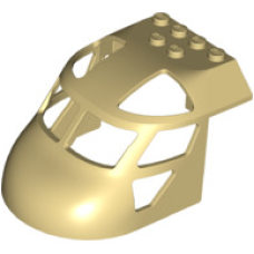 LEGO helikopter eleje 6×8×4 íves, sárgásbarna (11293)