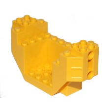 LEGO járműalap 4×12×4 pin csatlakozólyukakkal, sárga (44665)