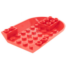 LEGO repülő járműalap íves 6 × 8, piros (11295)